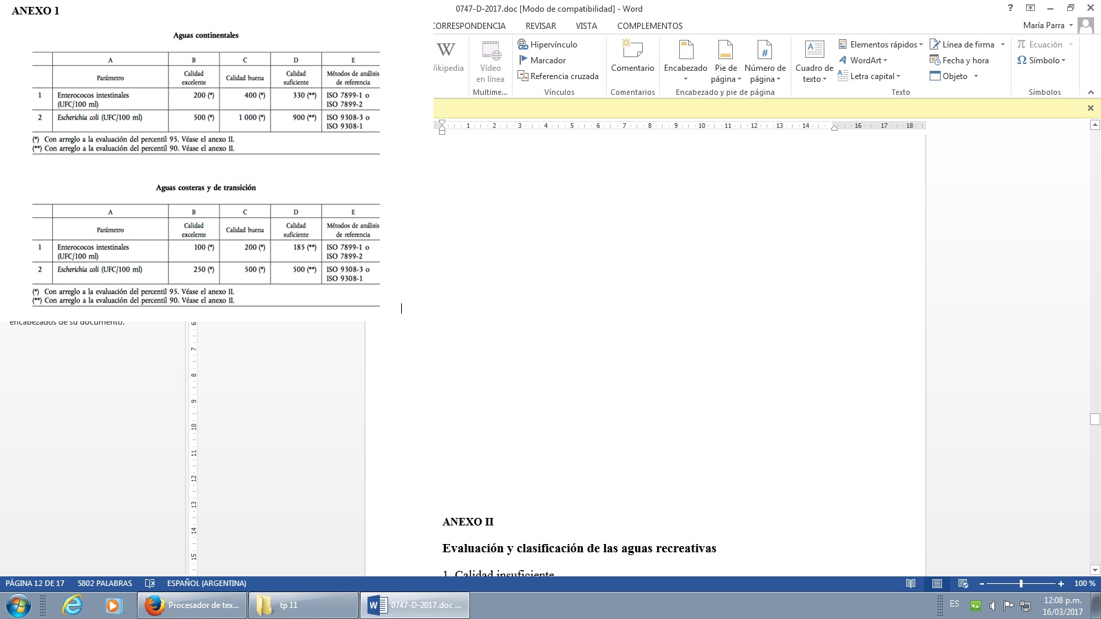 Tabla descriptiva